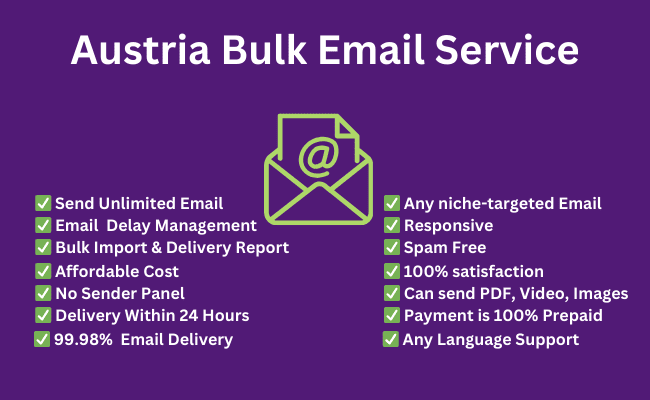 Austria Bulk Email Service