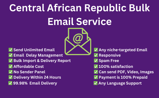 Central African Republic Bulk Email Service