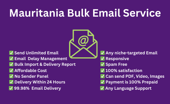 Mauritania Bulk Email Service