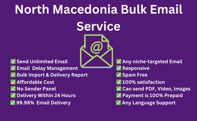 North Macedonia Bulk Email Service