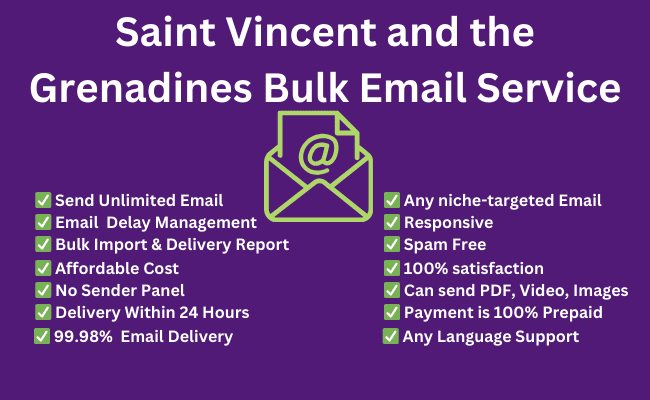 Saint Vincent and the Grenadines Bulk Email Service