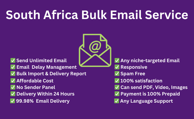 South Africa bulk email service