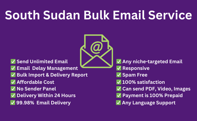 South Sudan bulk email service