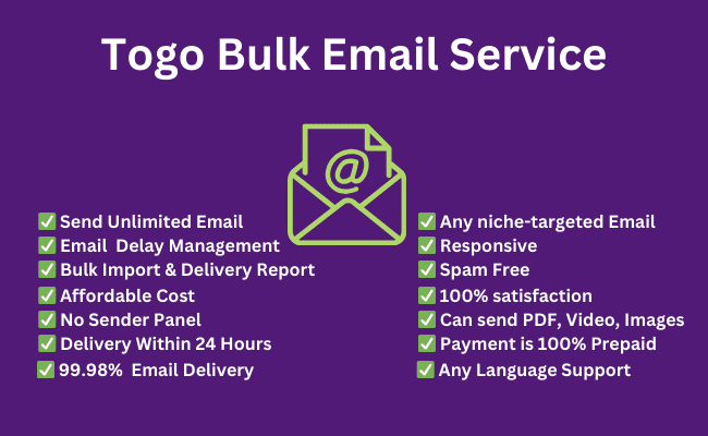 Togo bulk email service