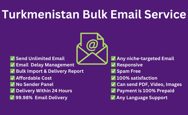 Turkmenistan bulk email service