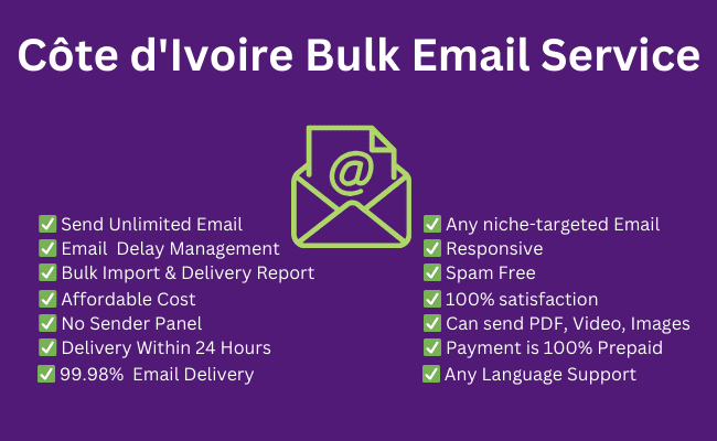 Côte d'Ivoire bulk email service